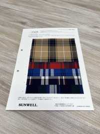 35420 Yarn-dyed 50 Single Thread Cotton Broadcloth Trad Check[Textile / Fabric] SUNWELL Sub Photo