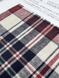 35421 Yarn-dyed 16 Single Yarn Thread/ Linen Madras Check[Textile / Fabric] SUNWELL Sub Photo