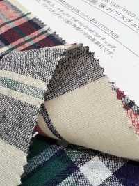 35421 Yarn-dyed 16 Single Yarn Thread/ Linen Madras Check[Textile / Fabric] SUNWELL Sub Photo