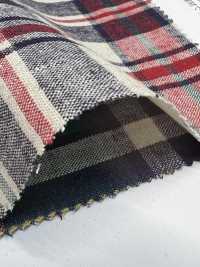 35421 Yarn-dyed 16 Single Yarn Thread/ Linen Madras Check[Textile / Fabric] SUNWELL Sub Photo