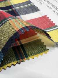 35432 Yarn-dyed 40 Single Yarn Thread/ Linen Madras Check[Textile / Fabric] SUNWELL Sub Photo