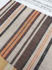 35437 Yarn-dyed Rayon/linen Canvas Multi-stripes[Textile / Fabric] SUNWELL Sub Photo
