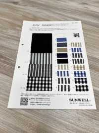 35438 Yarn-dyed 50 Single Yarn Thread/ Linen Washer-processed Broadcloth Series[Textile / Fabric] SUNWELL Sub Photo