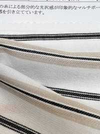 35452 Yarn-dyed Cotton/rayon/silk Twill Multi-horizontal Stripes[Textile / Fabric] SUNWELL Sub Photo