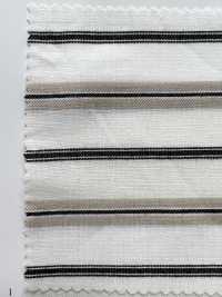 35452 Yarn-dyed Cotton/rayon/silk Twill Multi-horizontal Stripes[Textile / Fabric] SUNWELL Sub Photo