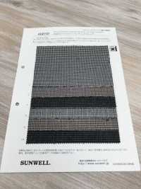 46050 Yarn-dyed Polyester/rayon Check Stretch[Textile / Fabric] SUNWELL Sub Photo