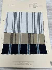 A-8082 Linen Stripe[Textile / Fabric] ARINOBE Sub Photo