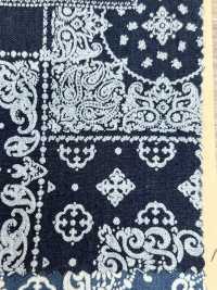 INDIA-470 Indigo Discharge Design[Textile / Fabric] ARINOBE CO., LTD. Sub Photo