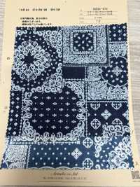 INDIA-470 Indigo Discharge Design[Textile / Fabric] ARINOBE CO., LTD. Sub Photo