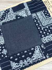 INDIA-469 Indigo Patchwork Discharge Design[Textile / Fabric] ARINOBE CO., LTD. Sub Photo