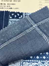 INDIA-469 Indigo Patchwork Discharge Design[Textile / Fabric] ARINOBE CO., LTD. Sub Photo