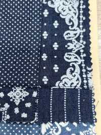 INDIA-469 Indigo Patchwork Discharge Design[Textile / Fabric] ARINOBE CO., LTD. Sub Photo