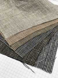 1159 Linen Glen Check Washer Processing[Textile / Fabric] Fine Textile Sub Photo