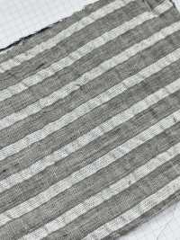 3014 Linen Cotton Striped Shirring[Textile / Fabric] Fine Textile Sub Photo