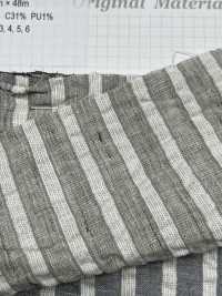 3014 Linen Cotton Striped Shirring[Textile / Fabric] Fine Textiles Sub Photo