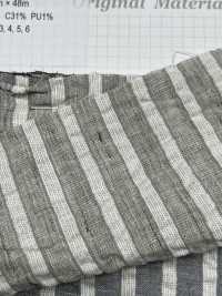 3014 Linen Cotton Striped Shirring[Textile / Fabric] Fine Textile Sub Photo