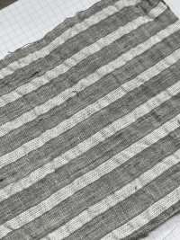 3014 Linen Cotton Striped Shirring[Textile / Fabric] Fine Textile Sub Photo
