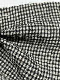 2379 Linen Modal Check Shirring[Textile / Fabric] Fine Textile Sub Photo