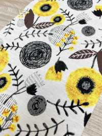 55051-1 60/2 Gas-fired Mercerized Cotton Jersey Scandinavian Floral Pattern[Textile / Fabric] SAKURA COMPANY Sub Photo