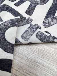 55051-5 60/2 Gas-fired Mercerized Cotton Jersey Alphabet Pattern[Textile / Fabric] SAKURA COMPANY Sub Photo