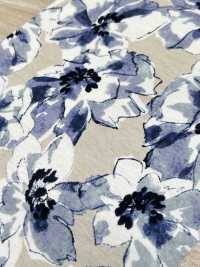 55052-1 60/2 Gas-fired Mercerized Cotton Jersey Large Flower Pattern[Textile / Fabric] SAKURA COMPANY Sub Photo