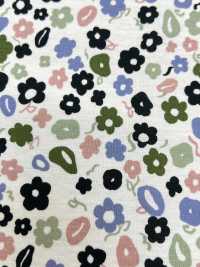 55052-3 60/2 Gas-fired Mercerized Cotton Jersey Floret Overall Pattern[Textile / Fabric] SAKURA COMPANY Sub Photo