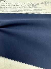 BD4756 Compact Yarn Organic Cotton 40 X SOLOTEX&#174; Stretch Weather Cloth Bio Air Flow Water Repellent Fi[Textile / Fabric] COSMO TEXTILE Sub Photo