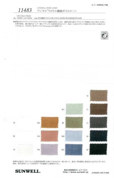 11483 Tencel™ Lyocell Fiber Voile Lawn
