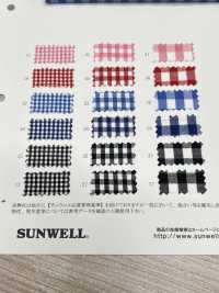 6407 Yarn-dyed 40 Single Thread Combed Broadcloth Gingham[Textile / Fabric] SUNWELL Sub Photo