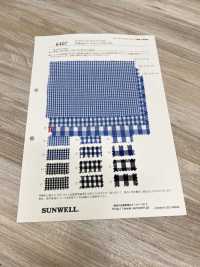 6407 Yarn-dyed 40 Single Thread Combed Broadcloth Gingham[Textile / Fabric] SUNWELL Sub Photo