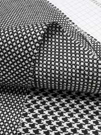 7212 Wool Silk Black And White Corner[Textile / Fabric] Fine Textiles Sub Photo