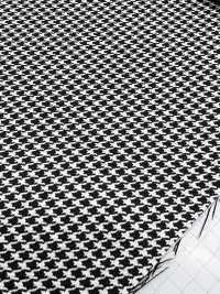 7212 Wool Silk Black And White Corner[Textile / Fabric] Fine Textiles Sub Photo
