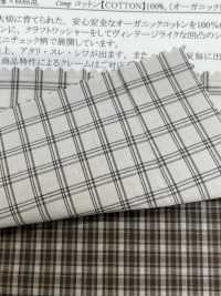 14363 Cordot Organics (R) 60 Single Thread Craft Washer Processing Mini Check[Textile / Fabric] SUNWELL Sub Photo
