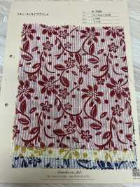 A-7049 Linen Stripe Print[Textile / Fabric] ARINOBE CO., LTD. Sub Photo