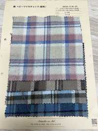 INDIA-2136-SP Cotton Heavy Twill Check (Fuzzy)[Textile / Fabric] ARINOBE CO., LTD. Sub Photo