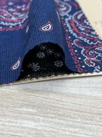 A-8100 Embroidery Style Printed Textile Bandana Pattern[Textile / Fabric] ARINOBE Sub Photo