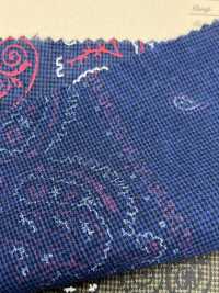 A-8100 Embroidery Style Printed Textile Bandana Pattern[Textile / Fabric] ARINOBE Sub Photo