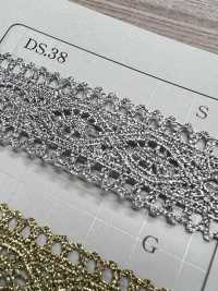 DS38 Glitter Torsion Lace Width 23mm[Ribbon Tape Cord] Daisada Sub Photo