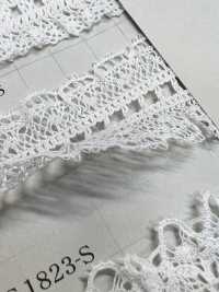 DS2173-S Stretch Lace Frill Lace Ladder Lace 32mm Daisada Sub Photo