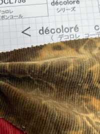 DCL758 16W Trousers Corduroy Decolore (Mura Bleach)[Textile / Fabric] Kumoi Beauty (Chubu Velveteen Corduroy) Sub Photo