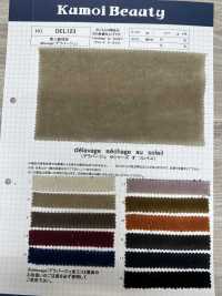 DEL123 Kanpachi Twill Weave Velveteen Delavage (Sun-dried)[Textile / Fabric] Kumoi Beauty Sub Photo