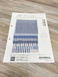 35473 Fuwa. 60 Single Thread Cotton Shirring Stripe[Textile / Fabric] SUNWELL Sub Photo