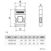 SR-S NIFCO Side Release Buckle (Show Type)[Buckles And Ring] NIFCO Sub Photo