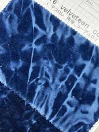 DCL128-ID Decorore Kanpachi Twill Weave Velveteen Indigo Dye[Textile / Fabric] Kumoi Beauty (Chubu Velveteen Corduroy) Sub Photo