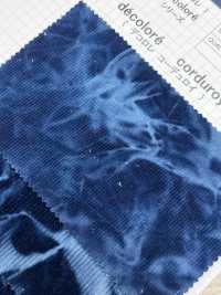 DCL308-ID Decorore 22W Light Summer Corduroy Indigo Dyeing[Textile / Fabric] Kumoi Beauty (Chubu Velveteen Corduroy) Sub Photo