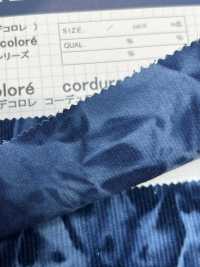 DCL308-ID Decorore 22W Light Summer Corduroy Indigo Dyeing[Textile / Fabric] Kumoi Beauty (Chubu Velveteen Corduroy) Sub Photo