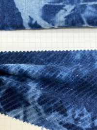 DCL338-ID Decolore Dobby Byers Squall Corduroy Indigo Dyed[Textile / Fabric] Kumoi Beauty (Chubu Velveteen Corduroy) Sub Photo