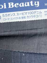 APM3030 5.5oz Supimamo 100 Denim Drill(3/1)[Textile / Fabric] Kumoi Beauty (Chubu Velveteen Corduroy) Sub Photo