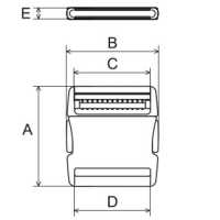 NS-T Side Release Buckle[Buckles And Ring] NIFCO Sub Photo