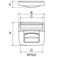 MF-R Front Release Buckle[Buckles And Ring] NIFCO Sub Photo